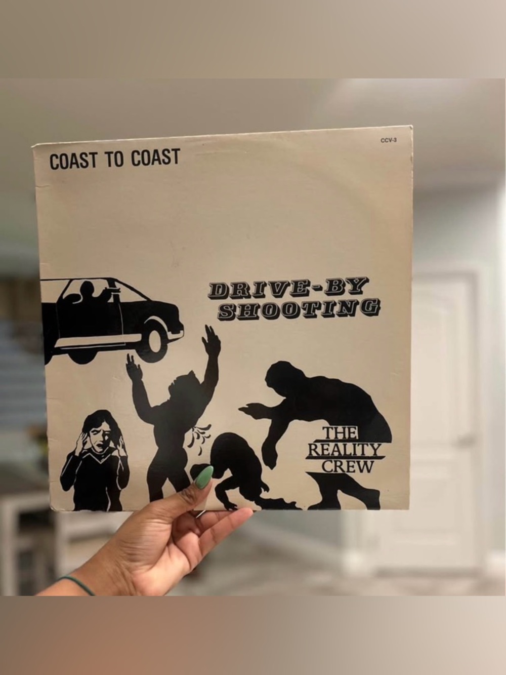 Drive-By Shooting — The Reality Crew Vinyl Cover in Cream and Black